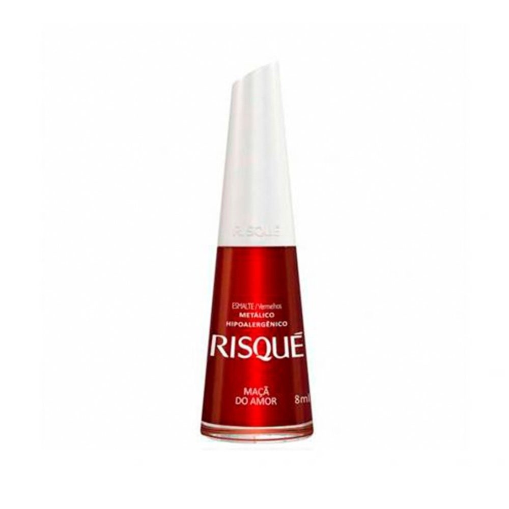 Esmalte Risqué Maçã do Amor: Brilho Metálico!
