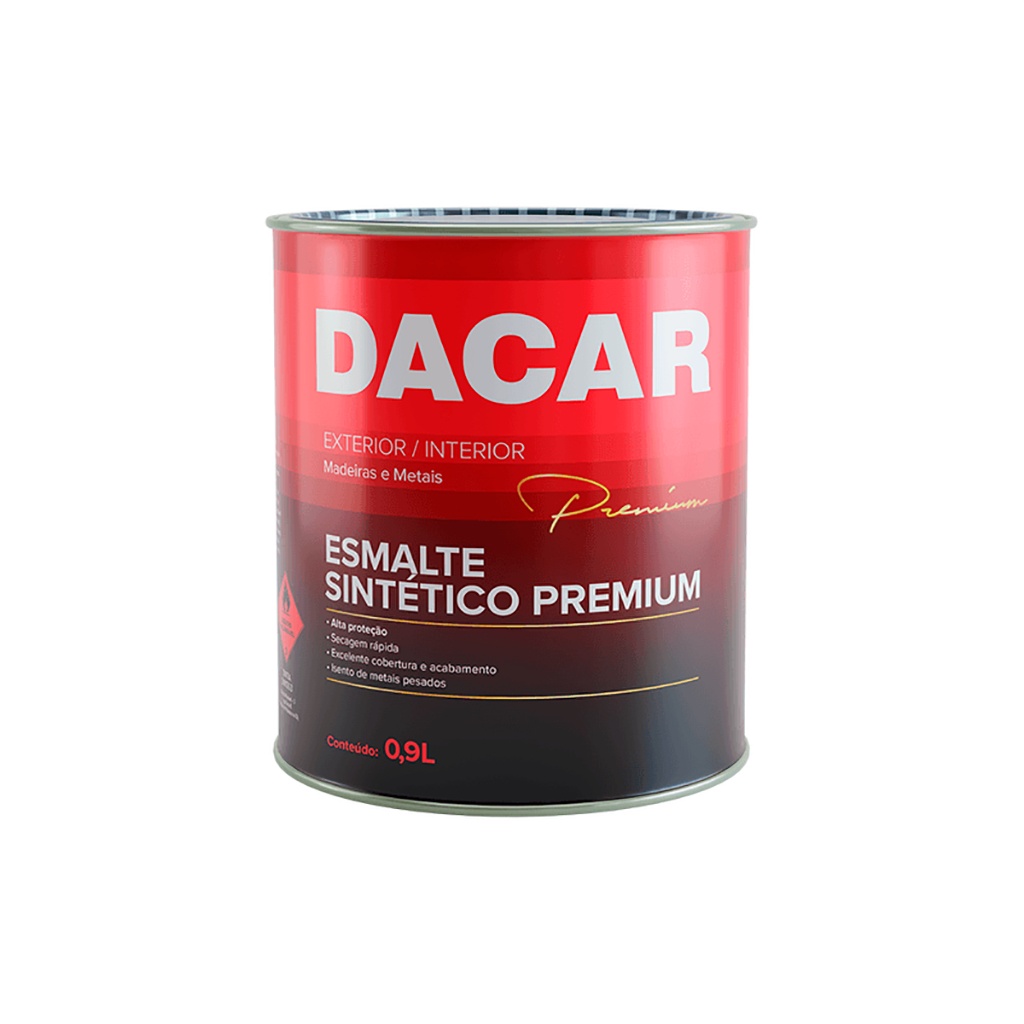 Esmalte Sintético Preto Fosco Dacar 900ml: Proteção Premium