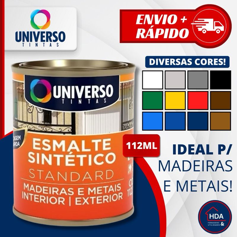 Esmalte Universo: Brilho e Proteção p/ Ferro e Madeira