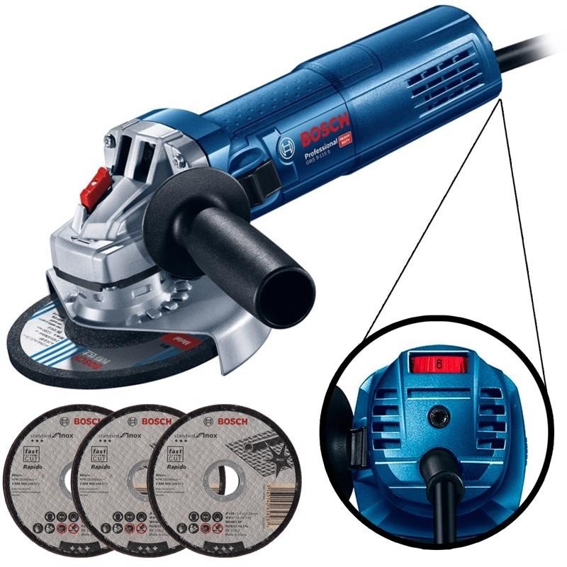 Esmerilhadeira Angular Bosch GWS 9-125 S: Potência e Controle!