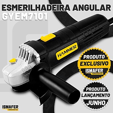 Esmerilhadeira Angular Hammer 710W: Potência e Precisão