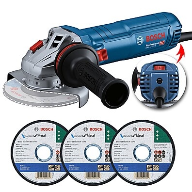 Esmerilhadeira Bosch GWS 12-125 S: Potência e Segurança