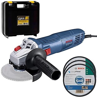 Esmerilhadeira Bosch GWS 700: Kit Completo + Maleta
