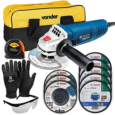 Esmerilhadeira Bosch GWS 850: Kit Completo!