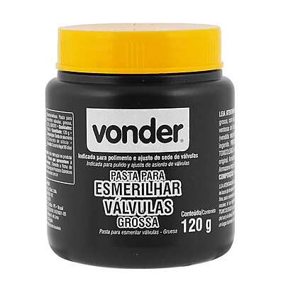 Esmerilhar Válvulas: Pasta Grossa Vonder 120g