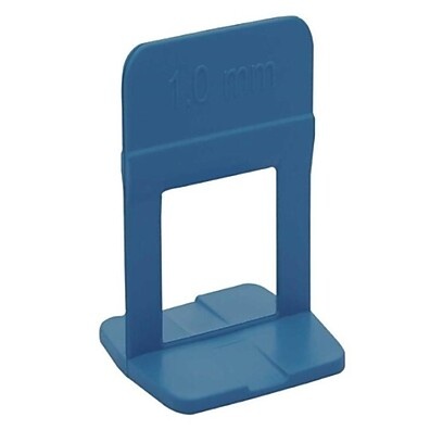 Espaçador Nivelador Slim Azul 1,0mm – 1000 Peças Cortag