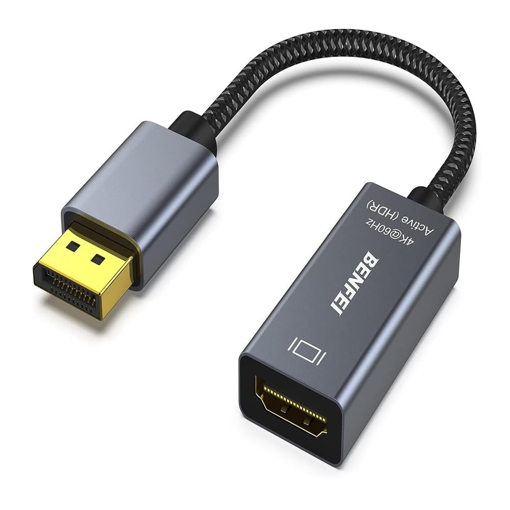 Adaptador DisplayPort para HDMI Ativo Cinza Espacial - Conexão Unidirecional Plug and Play