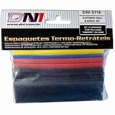 Espaguete Termo Retrátil 16mm: Isolação e Proteção!
