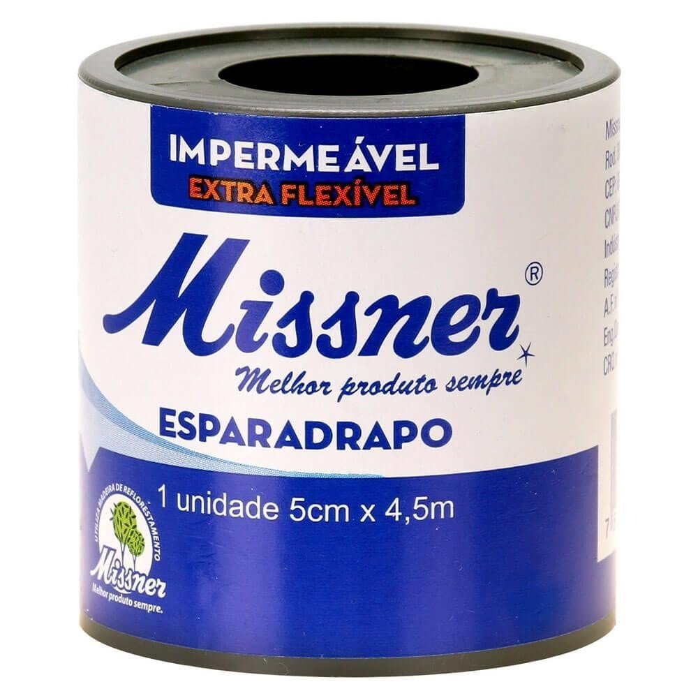 Espartidrapo Missner 5cm x 4,5m: Adesivo Confiável para Primeiros Socorros