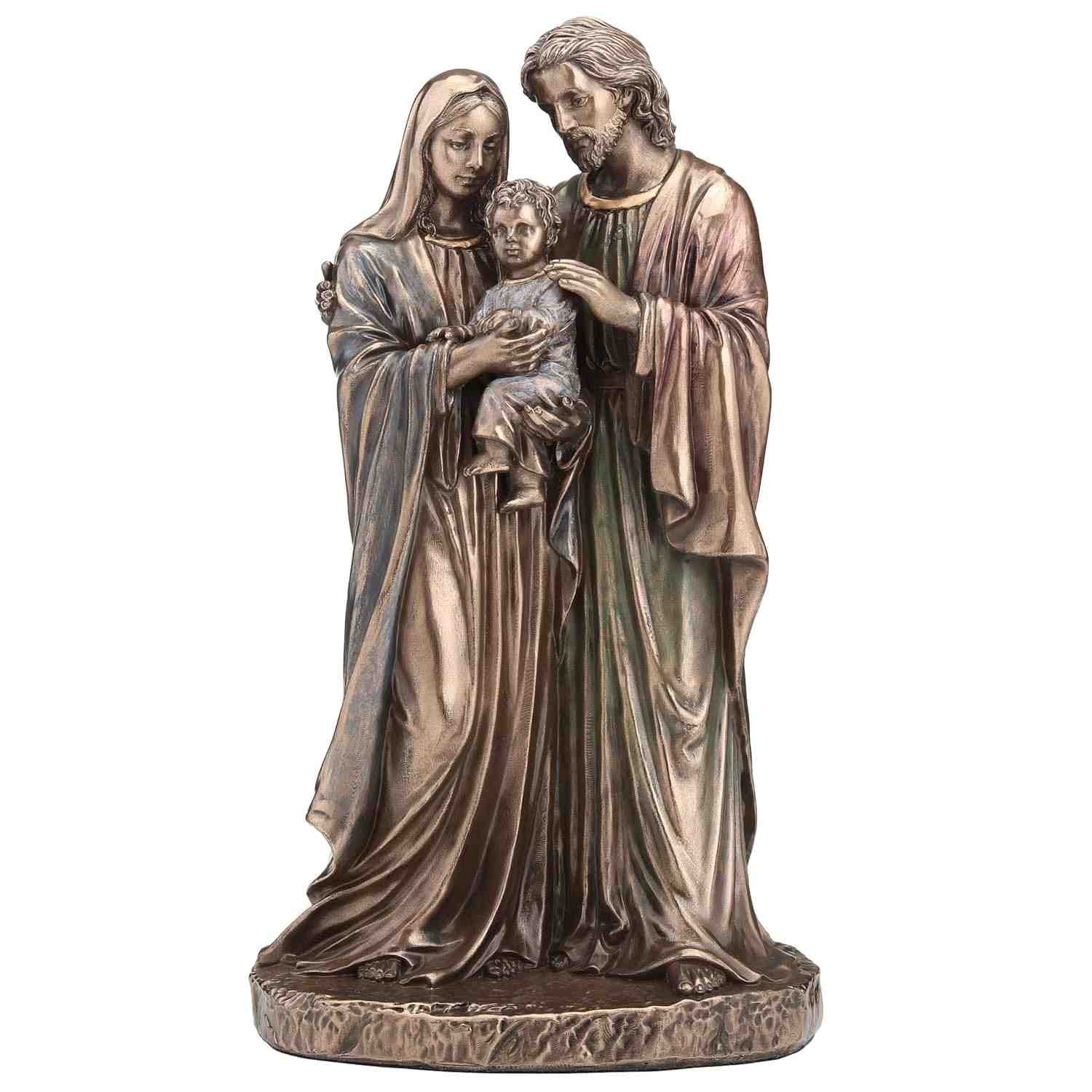 Escultura Religiosa em Resina Fundida a Frio - 16 cm | Presente Especial para Colecionadores