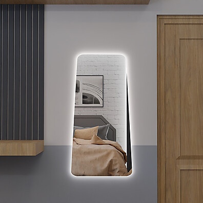 Espelho com LED E19: Elegância e Luz!