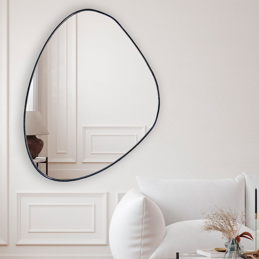 Espelho Glamour 100x70cm: Elegância em Preto