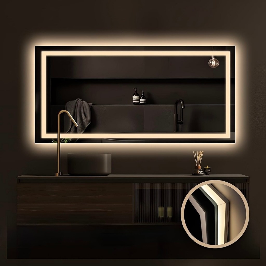 Espelho LED Jateado: Luxo e Design para Sua Casa