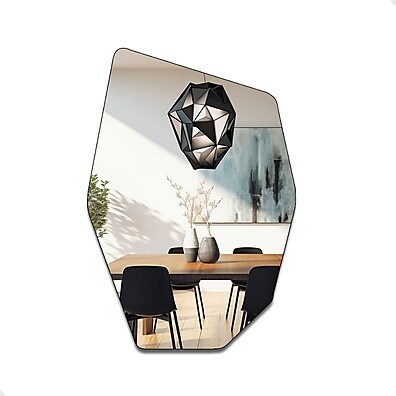 Espelho Moai: Elegância Orgânica para Seu Salão