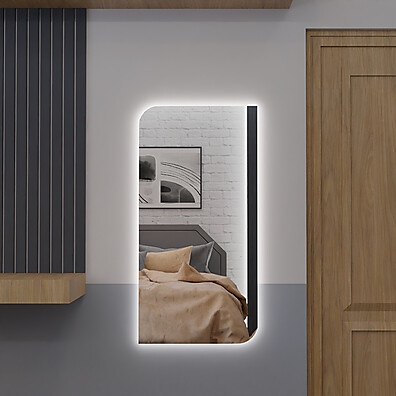 Espelho Orgânico com LED: Elegância para seu Espaço