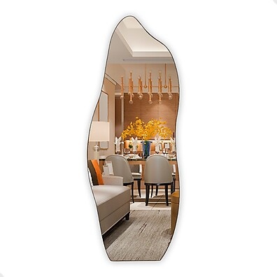 Espelho Orgânico Flame: Elegância Retrô