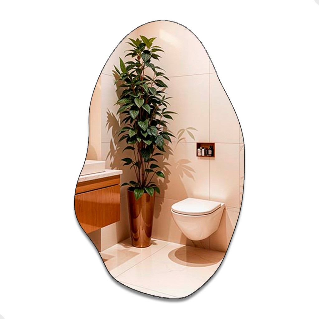 Espelho Orgânico Rubi: Decore com Estilo!
