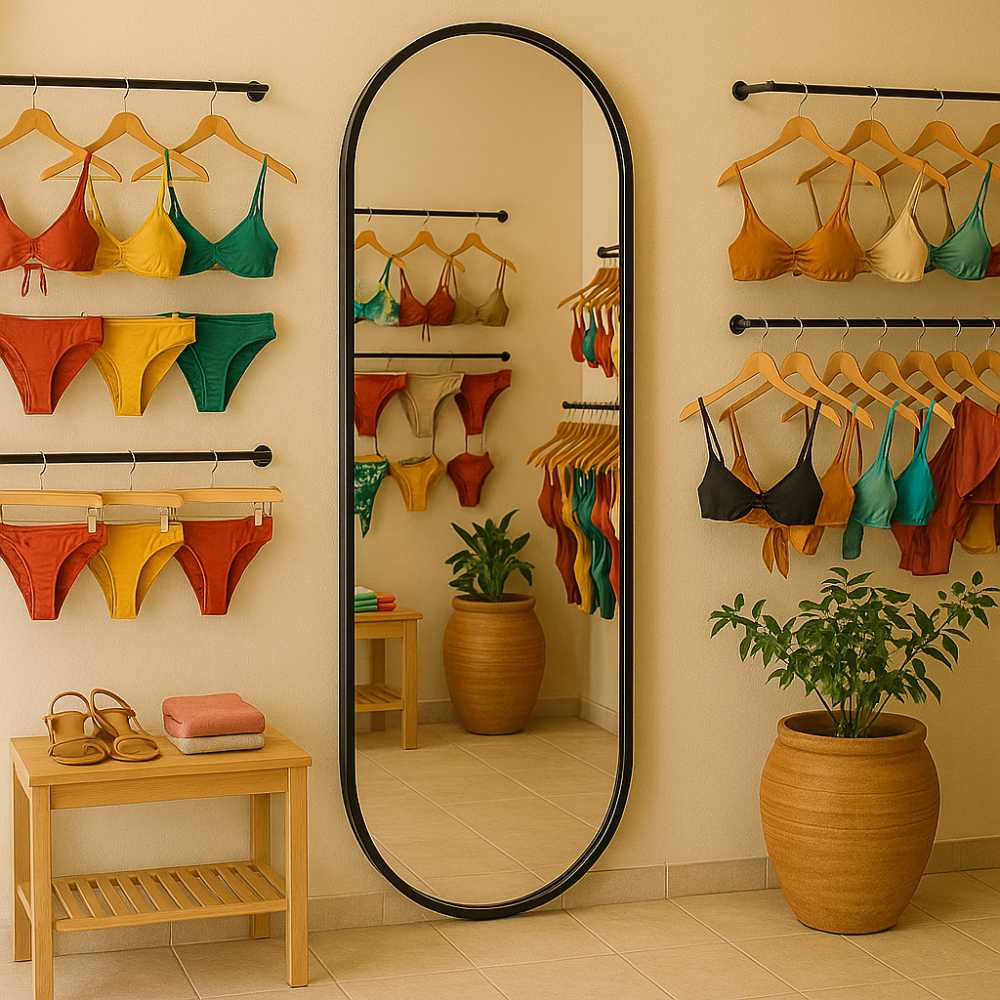 Espelho Oval Corpo Inteiro: Elegância e Amplitude