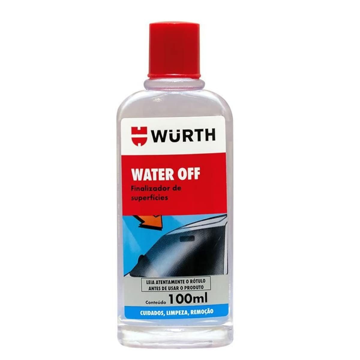 Water Off Wurth 100ml - Limpeza Profunda para Espelhos, Lentes e Para-Brisa