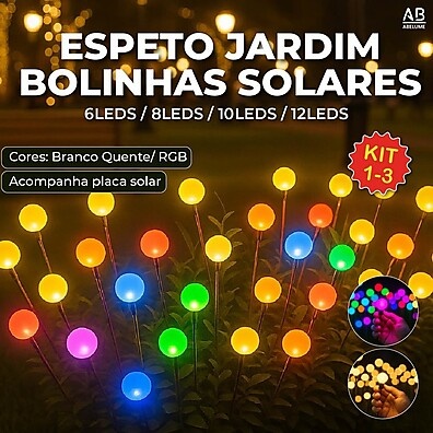 Espeto Solar Jardim: Ilumine com LED RGB!