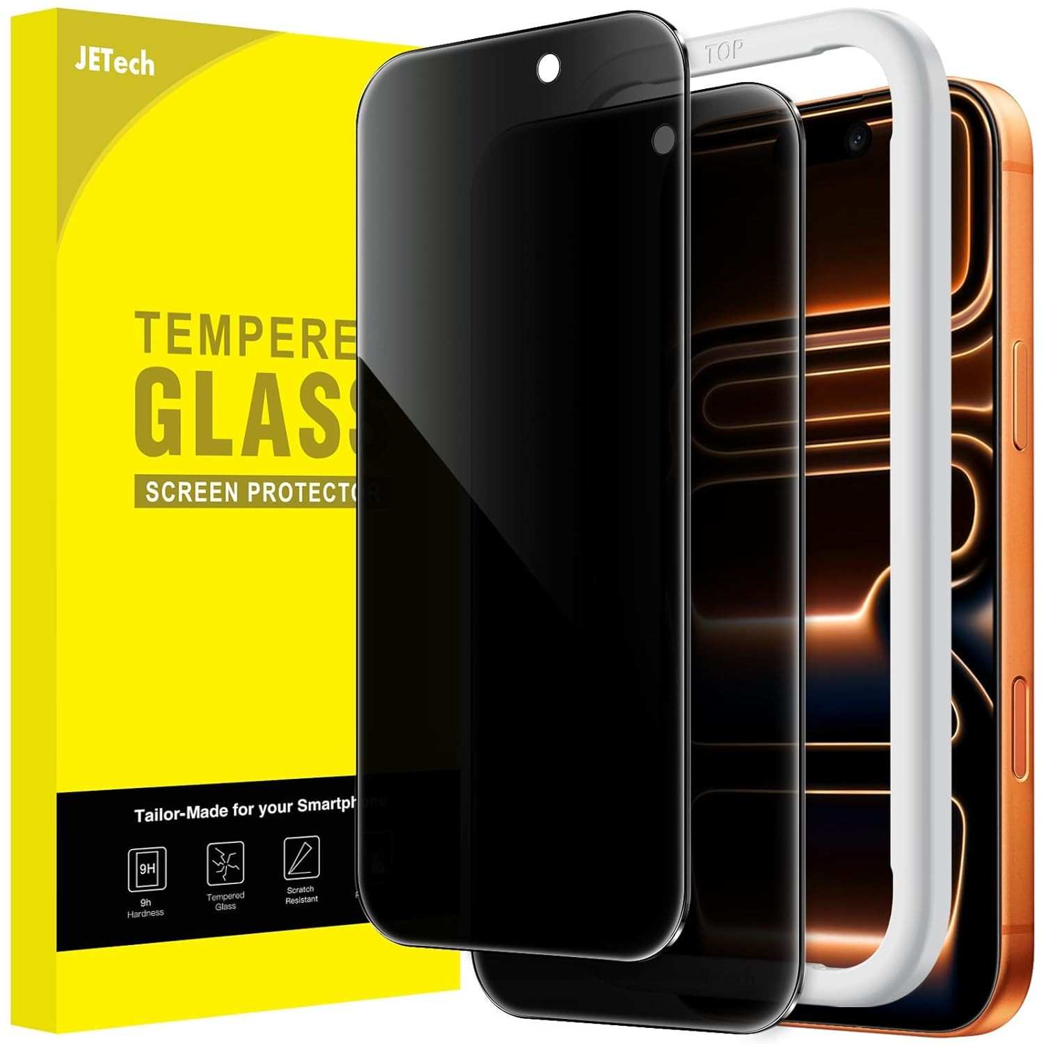 JETech Película Privacidade iPhone 17 Pro Max 6.9" - Anti-Espião 2 Unidades