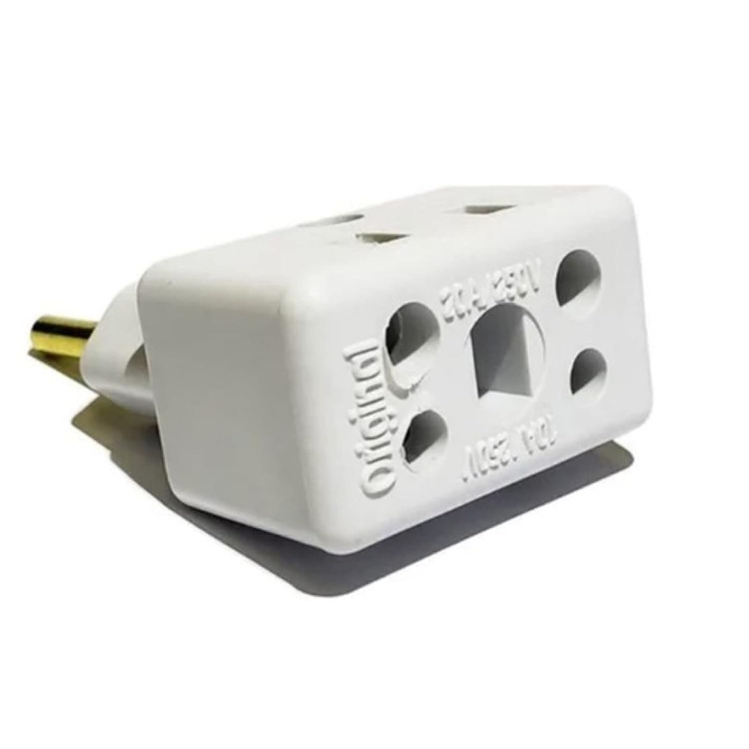 Adaptador Tomada Bob Esponja Benjamin 10A/20A Bivolt - Plug Pino Grosso 250V