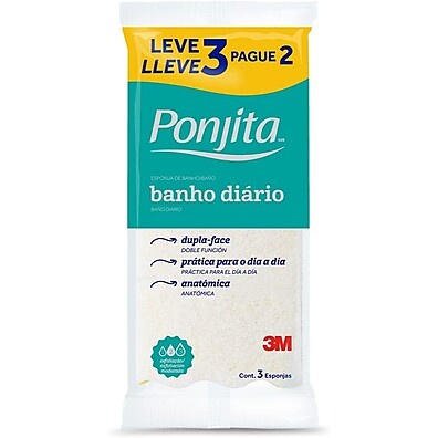 Esponja de Banho Ponjita: Leve 3, Pague 2!