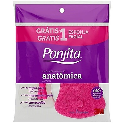 Esponja de Banho Ponjita: Limpeza e Esfoliação Suave