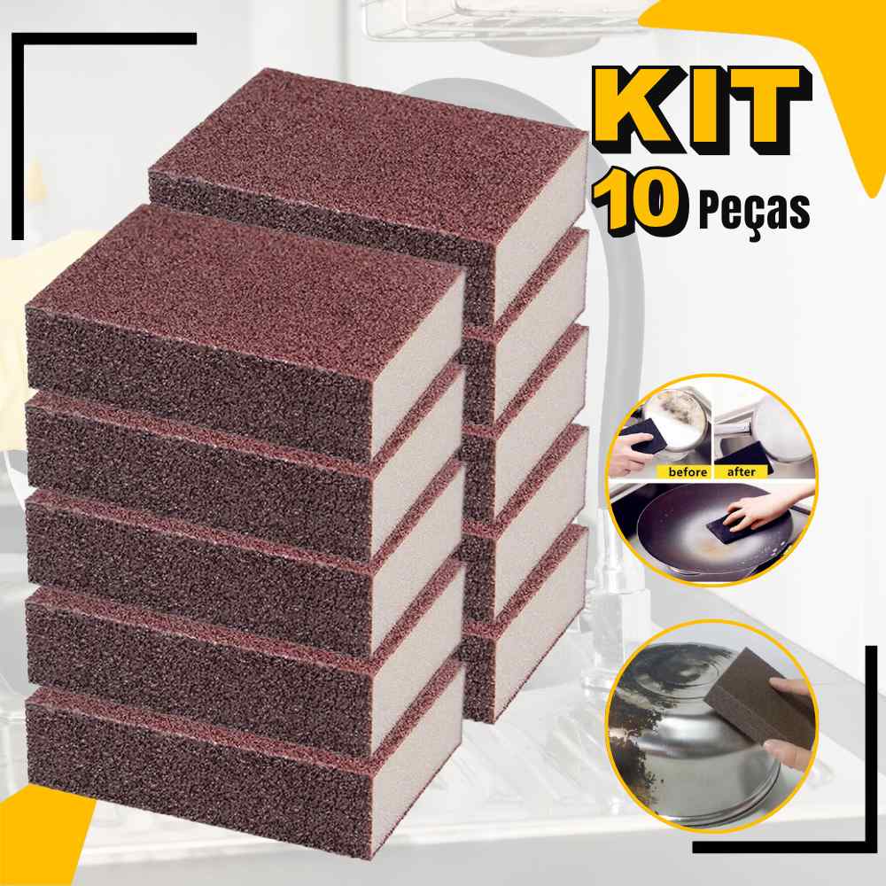 Esponja Mágica: Limpeza Pesada Sem Esforço!