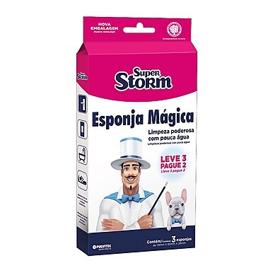 Esponja Mágica Super Storm: Limpeza Poderosa!