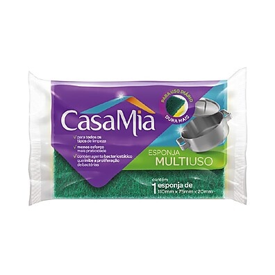 Esponja Multiuso Casa Mia: Limpeza Impecável!