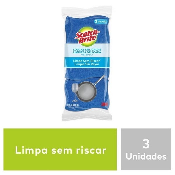Esponja Não Risca Scotch-Brite: Limpeza Delicada!