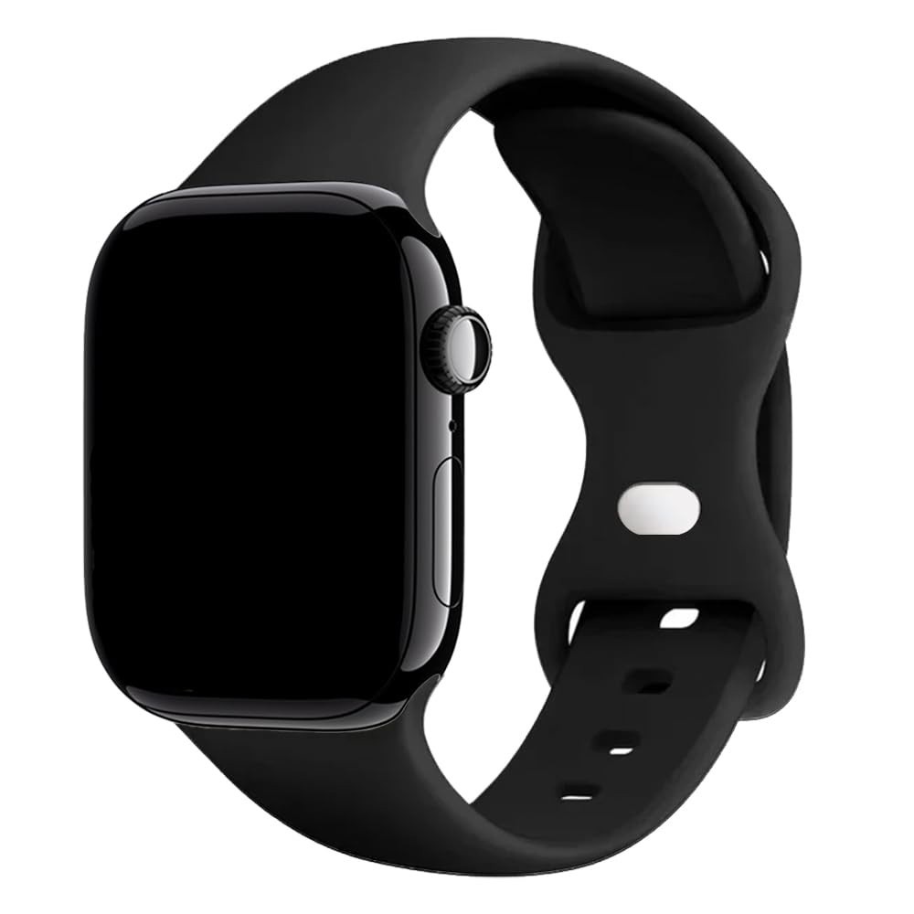 Pulseira Sport Silicone Básica Esportiva Compatível com Apple Watch 38 40 41mm 42 44 45mm