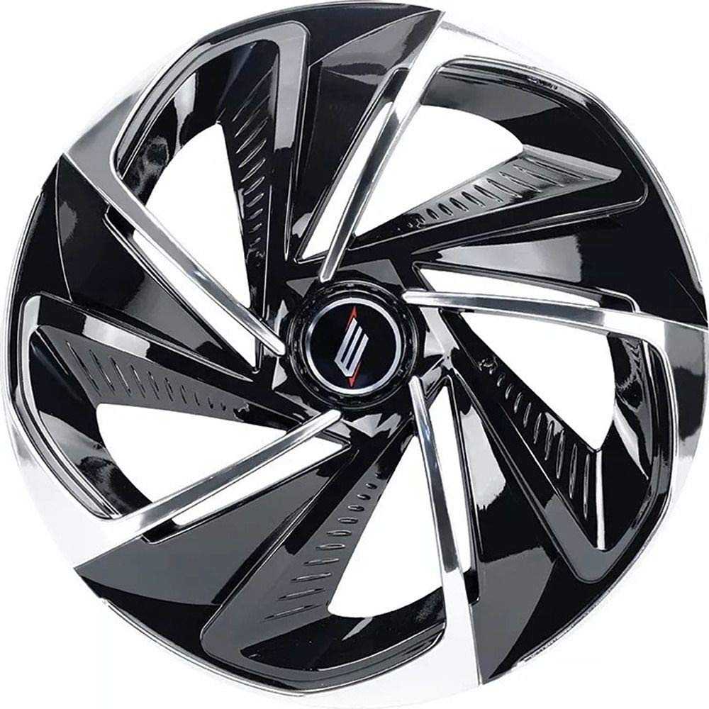 Calota Esportiva Nitro Aro 14 Black Silver Elitte: Estilo e Personalidade para Seu Carro