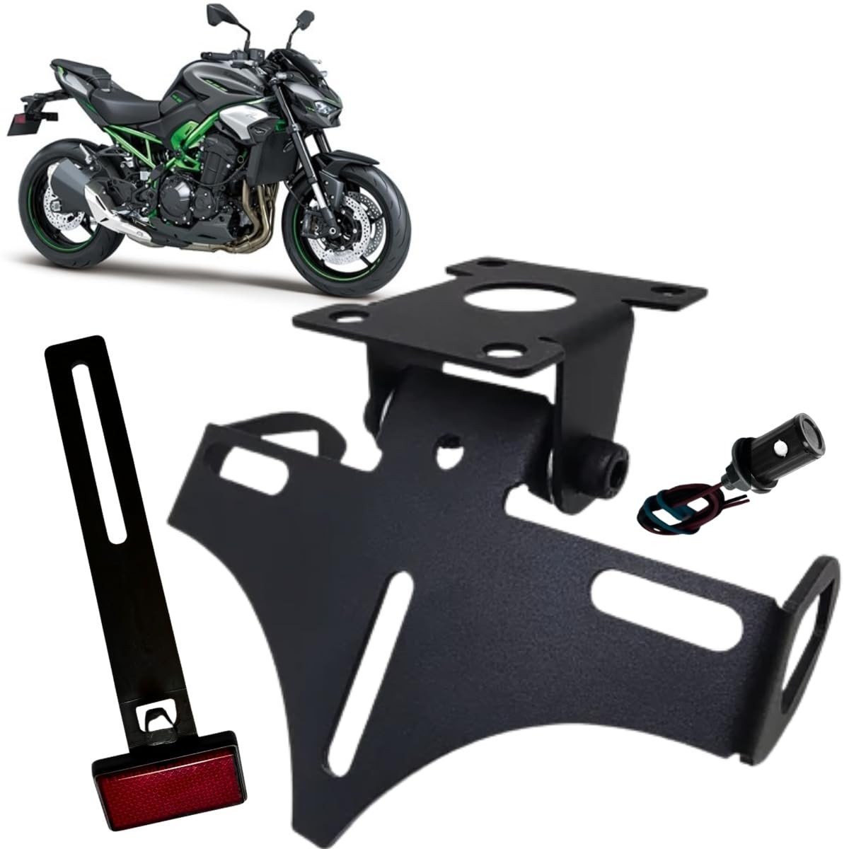 Eliminador de Rabeta Articulado Esportivo para Kawasaki Z900 (2026+)