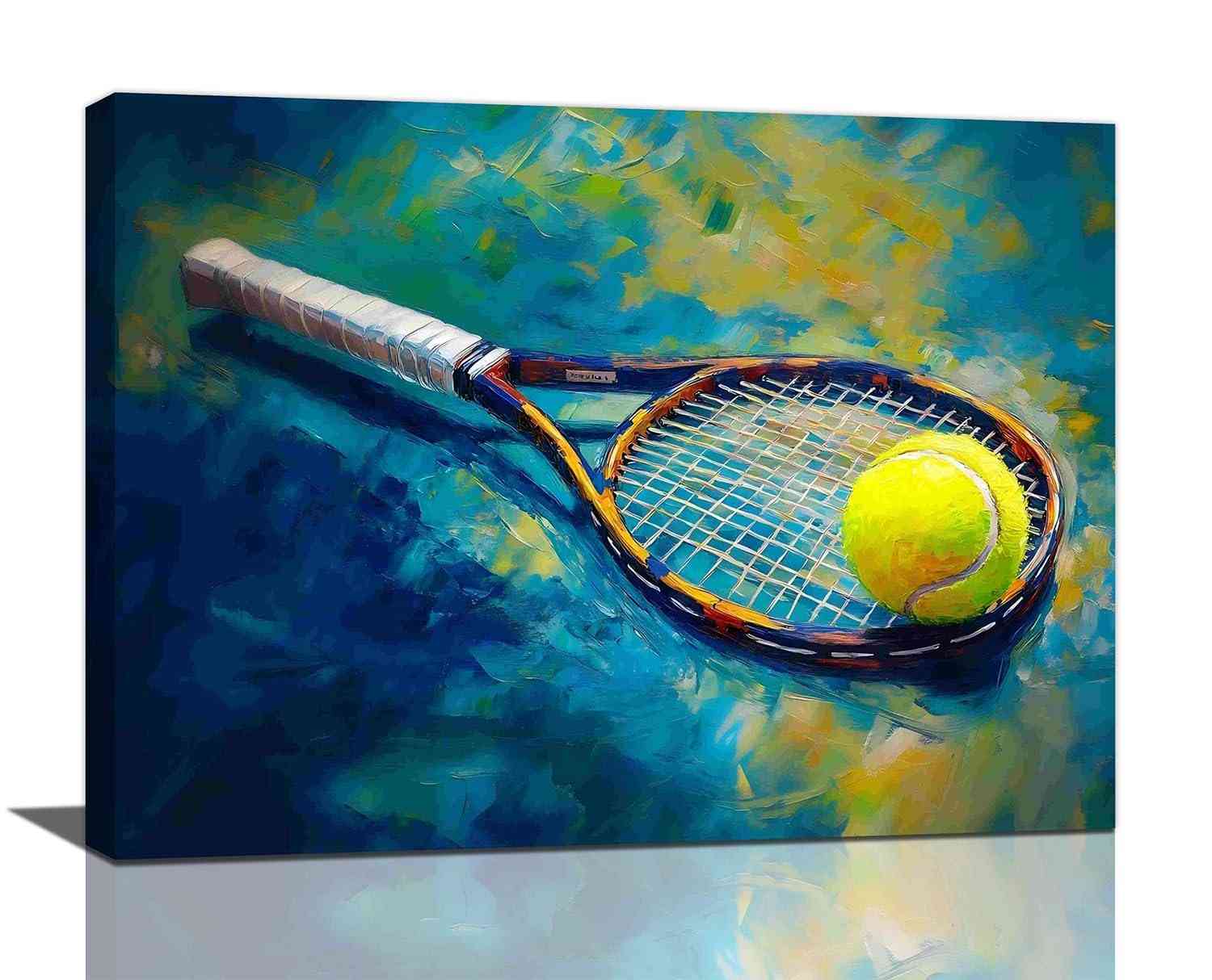 Arte de Parede Tênis - Pintura em Tela com Design Esportivo para Academia e Decoração