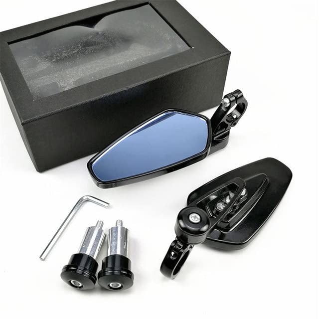 Espelhos Retrovisores Esportivos CNC Alumínio para Guidão de Moto - Universal 7/8"