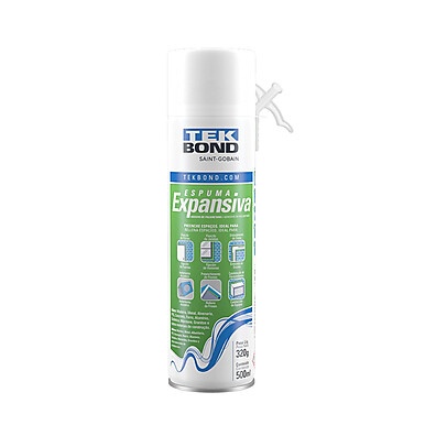 Espuma Expansiva PU 500ml Tekbond – Vedação Rápida e Resistente