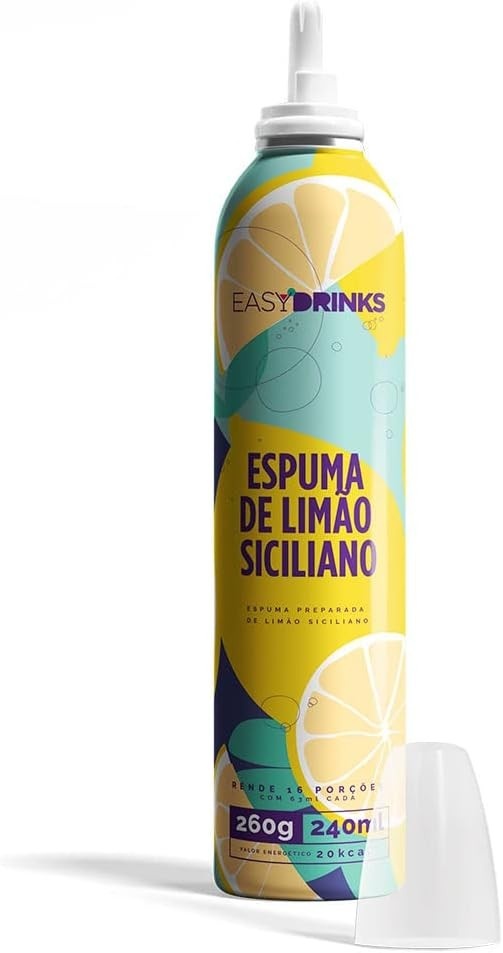 Spray de Espuma para drinks (Limão Siciliano)