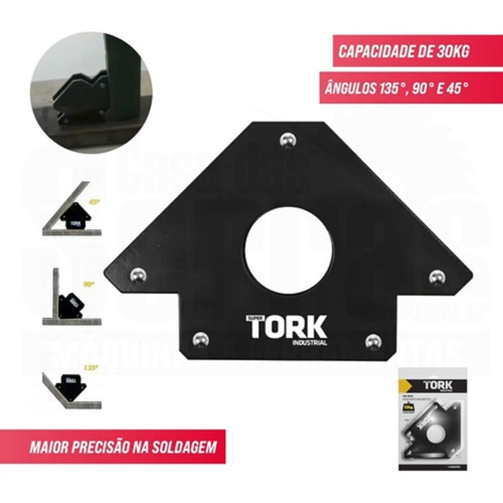 Esquadro Magnético 30kg: Soldagem Precisa!