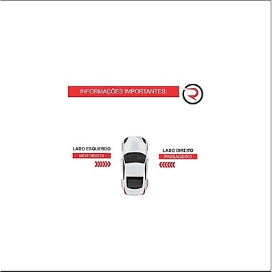 Lente Retrovisor 100% Metalizada para Palio G2, Siena e Strada (Lado Esquerdo)