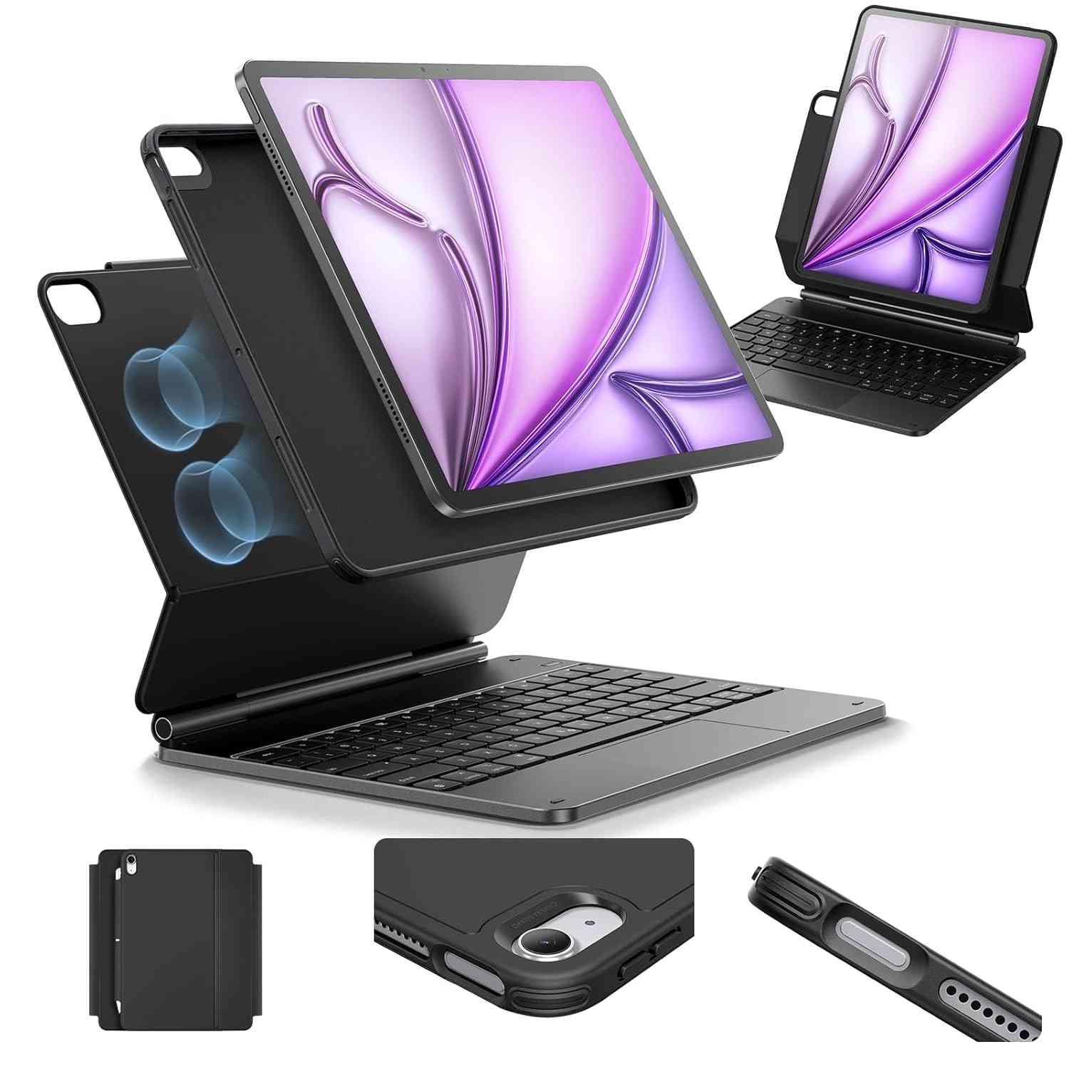 ESR Teclado Magnético para iPad Air 13" (M2 2024) com Trackpad Removível