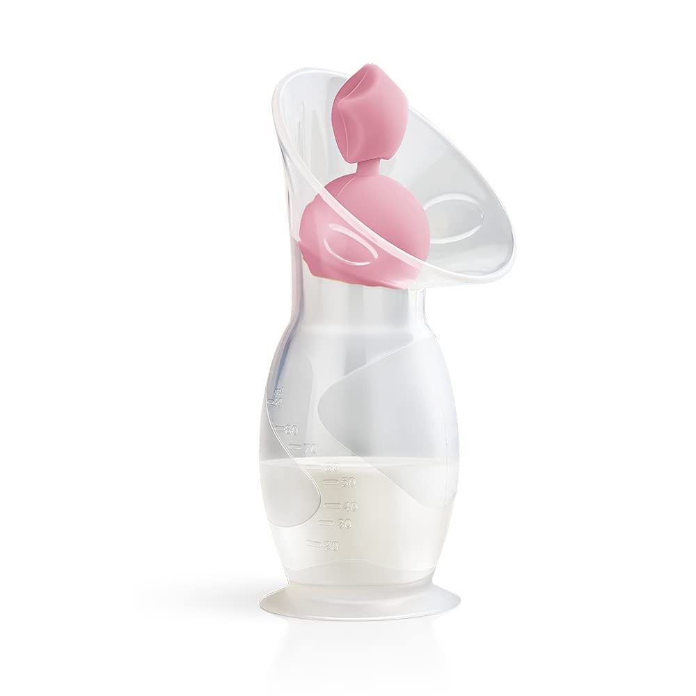 NUK Essence Coletor de Leite Materno - Silicone Macio, 90ml, Sem Mãos, Antivazamento