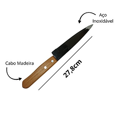 Kit Facas Cozinha Inox: 3 Peças Essenciais!