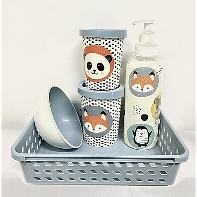 Kit Higiene Infantil Plasútil Bichinhos: 5 Peças Essenciais