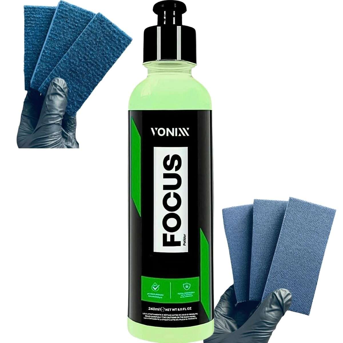 Kit Essencial: Polidor Vonixx Tira Manchas de Chuva Ácida + Taco para Vidros
