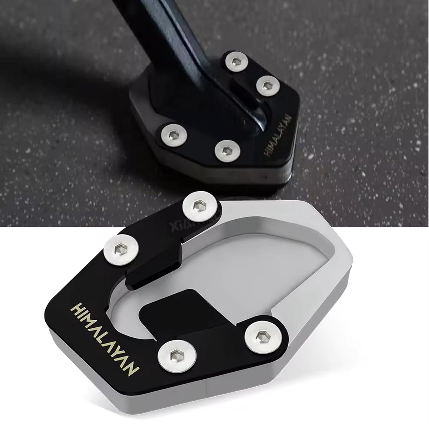 Expansor de Suporte Lateral para Himalayan 450 2024-2025 - Acessório Essencial em Alumínio CNC (Cinza)