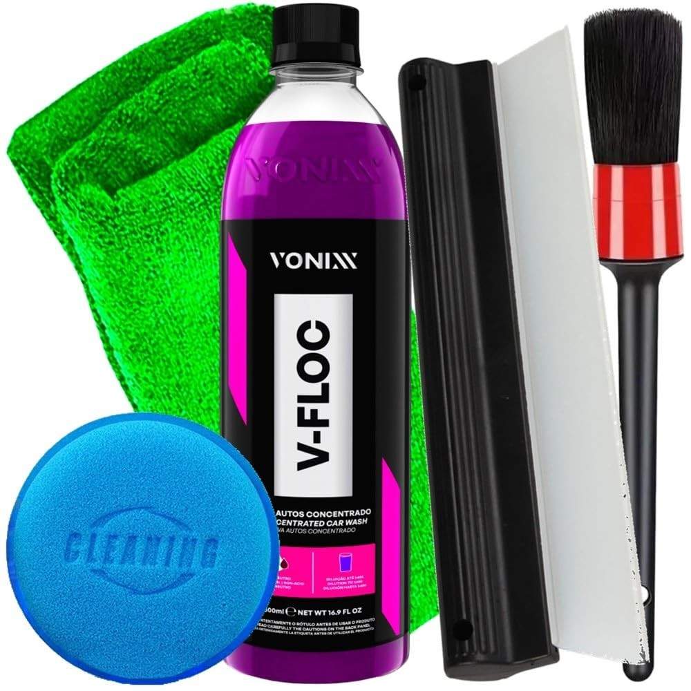 Kit Essencial Vonixx V-Floc 500ml + Lâmina Secagem Karbox: Brilho e Cuidado Profissional