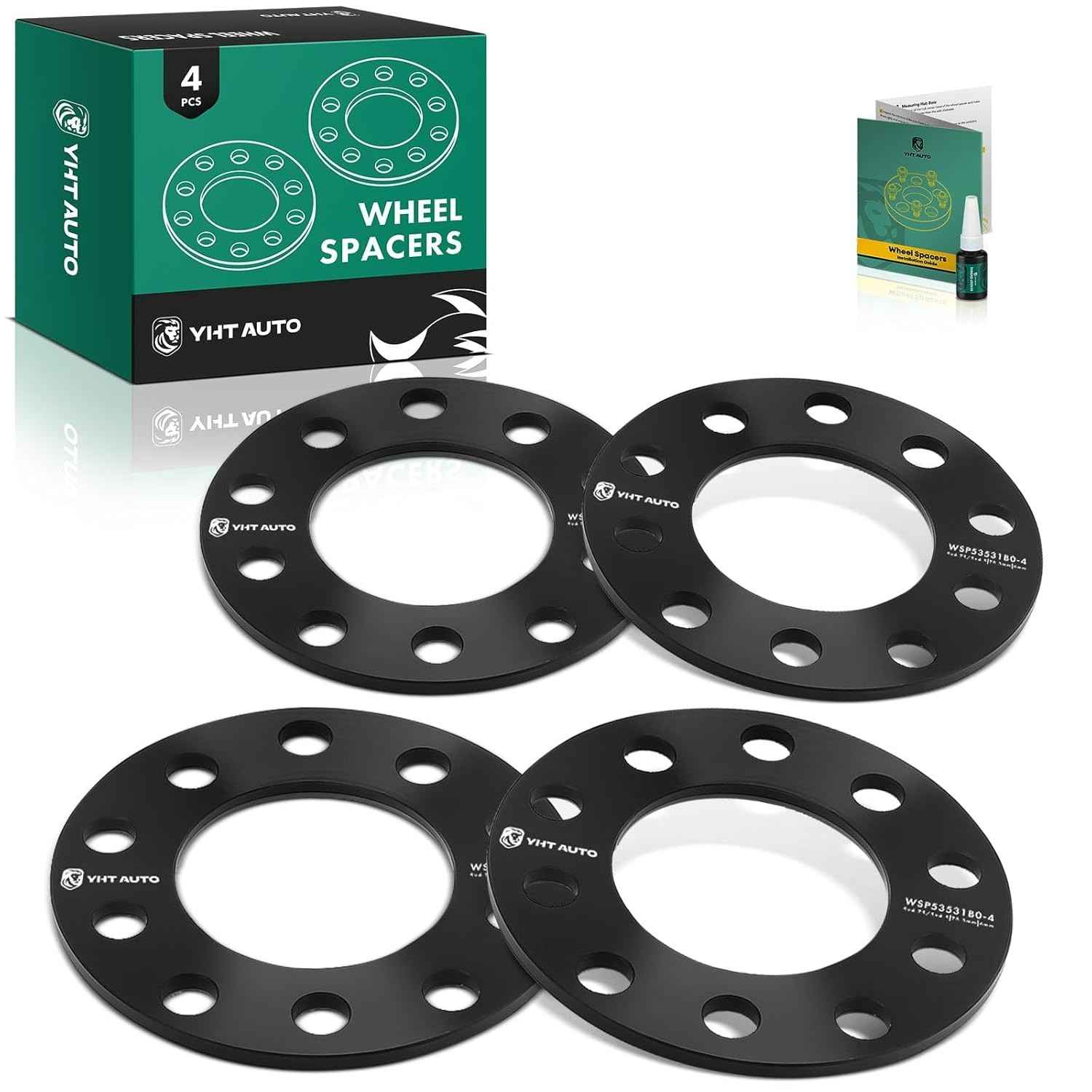 Espaçadores de Roda YHTAUTO 6mm: Estabilidade e Estilo para Chevrolet, Ford, Honda e Mais (4 Peças)