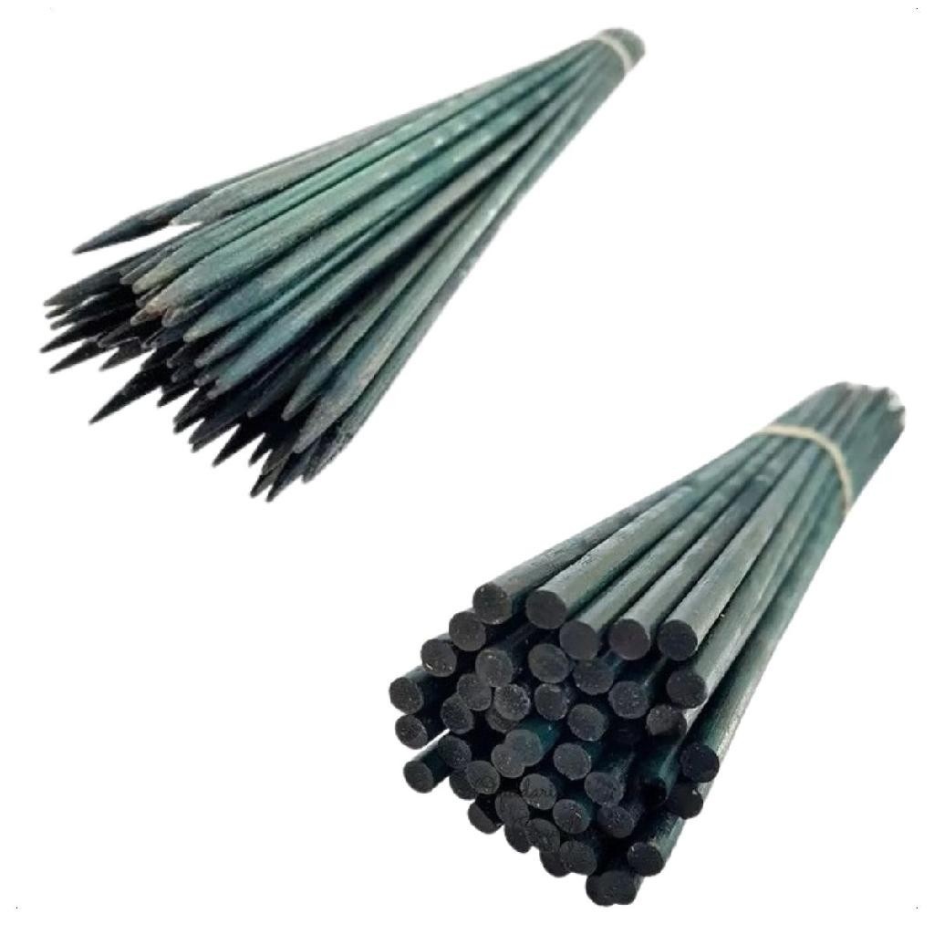 Estacas Bambu Pintadas 40cm: Suporte e Estilo!